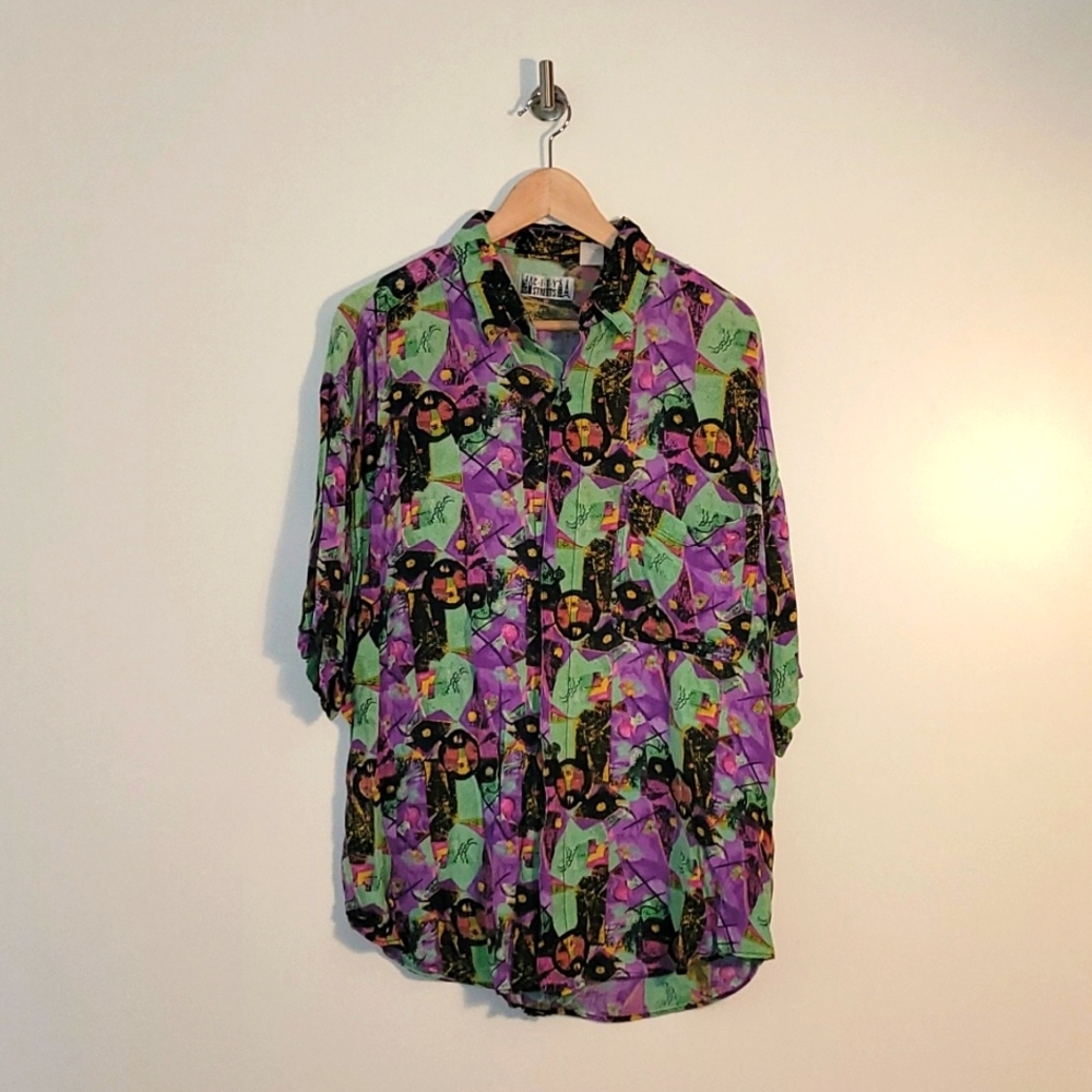 80's City Streets SS button down sz. XL - Picture 1 of 5